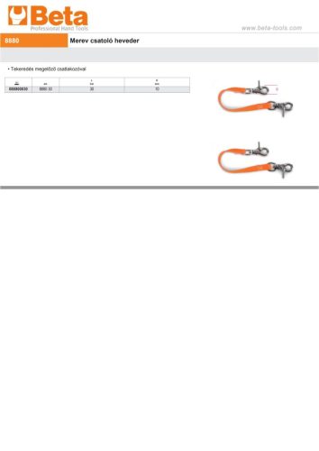 Beta 8880 Merev csatoló heveder