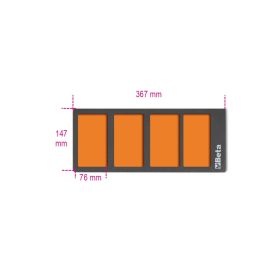 Beta VPM3 Szivacsbetét 367x147mm ÜRES