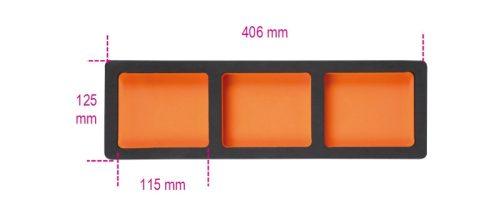 Beta VPM7 Szivacsbetét 406x125mm ÜRES