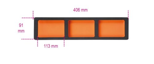Beta VPM7C Szivacsbetét  406x91mm ÜRES