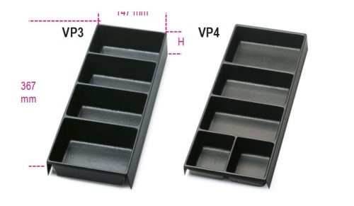 Beta VP3 - VP4 Hőformált műanyag tálcák az összes fiókos, típusú szerszámtárolóhoz ÜRES