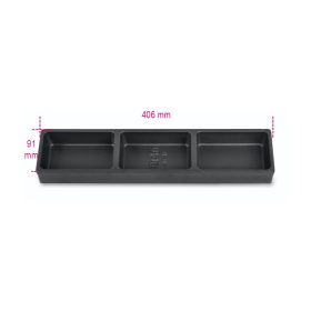   Beta VP7-C ABS hőformált tálca 3 rendezőtálcával a C45PRO szerszámkocsikhoz, ÜRES