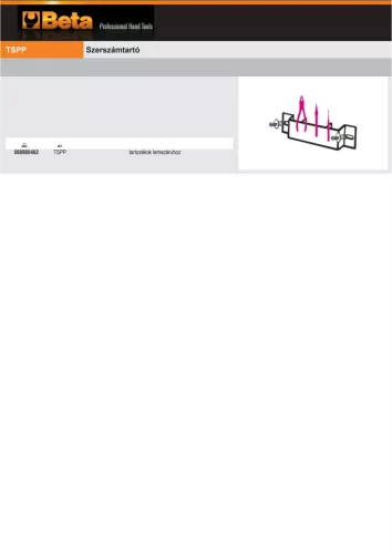Beta TSPP Szerszámtartó ÜRES