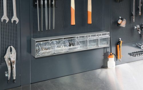 Beta PM/6C 6-tálcás műanyag szerszámtároló tartóval ÜRES