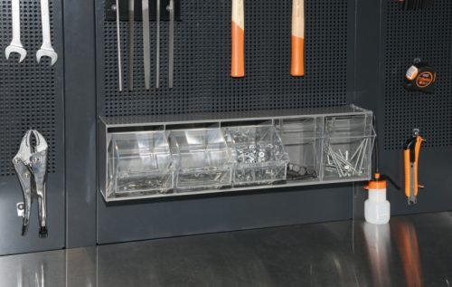Beta PM/5C 5-tálcás műanyag szerszámtároló tartóval ÜRES