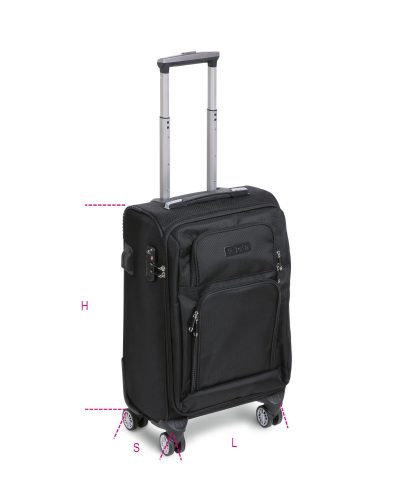 Beta 9544C Keményfalú gurulós bőrönd 4 dupla kerékkel, TSA zár, USB csatlakozó + 3,5 mm jack