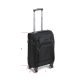 Beta 9544C Keményfalú gurulós bőrönd 4 dupla kerékkel, TSA zár, USB csatlakozó + 3,5 mm jack