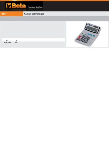 Beta 9547 Asztali számológép