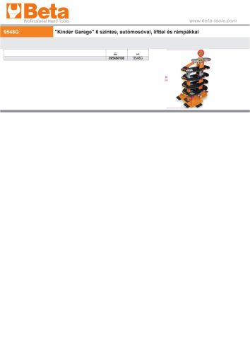 Beta 9548G "Kinder Garage" 6 szintes, autómosóval, lifttel és rámpákkal