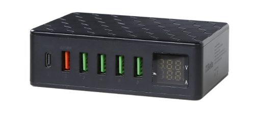 Beta 9545MPC Multiport töltőállomás, 6 USB aljzattal több eszköz egyidejű töltésére.