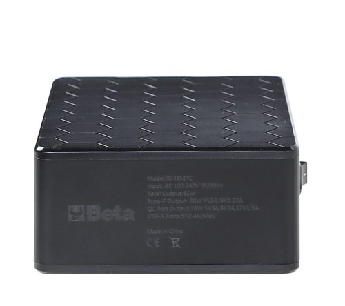 Beta 9545MPC Multiport töltőállomás, 6 USB aljzattal több eszköz egyidejű töltésére.
