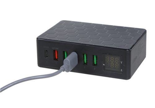 Beta 9545MPC Multiport töltőállomás, 6 USB aljzattal több eszköz egyidejű töltésére.