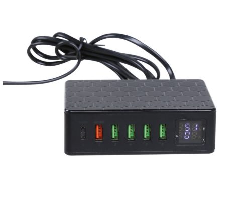 Beta 9545MPC Multiport töltőállomás, 6 USB aljzattal több eszköz egyidejű töltésére.