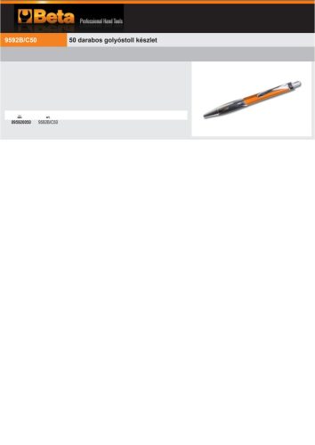 Beta 9592B/C50 50 darabos golyóstoll készlet