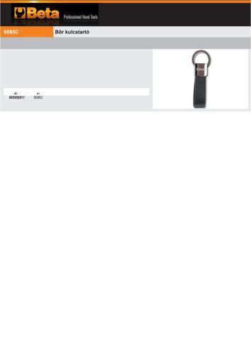 Beta 9595C Bőr kulcstartó