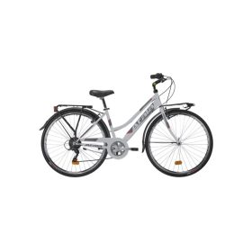   Beta 9599CB-WN Atala® city bike, alumínium váz, 6 sebességes Shimano® váltó, V-Brake® fék, 28" alumínium kerekek, szürke