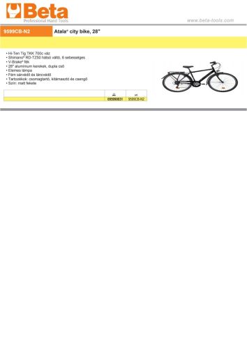 Beta 9599CB-N2 Atala® city bike, 28"