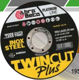 Beta 300db vágókorong 125x1mm + Beta 1956 125-1400W sarokcsiszoló