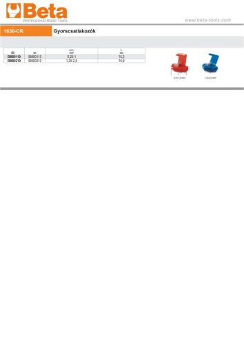 Beta BM00110 Gyorscsatlakozó - BMGroup 0,5-1,5mm²
