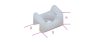 Beta BMB0905 Kábelkötegelő talp 15,2x9,4x6,8x3,3mm
