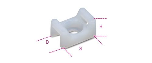 Beta BMB0905 Kábelkötegelő talp 15,2x9,4x6,8x3,3mm