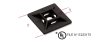 Beta BMN0903 Kábelkötegelő talp - kétirányról fűzhető UV-álló fekete 28x28x5,8x4,8mm
