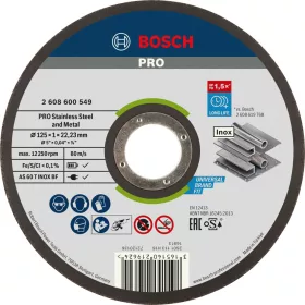 Bosch vágókorong 125x1,0 Expert for Inox