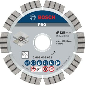 Bosch gyémánt tárcsa 125mm Best for Concrete