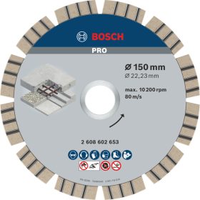 Bosch gyémánt tárcsa 150mm Best for Concrete