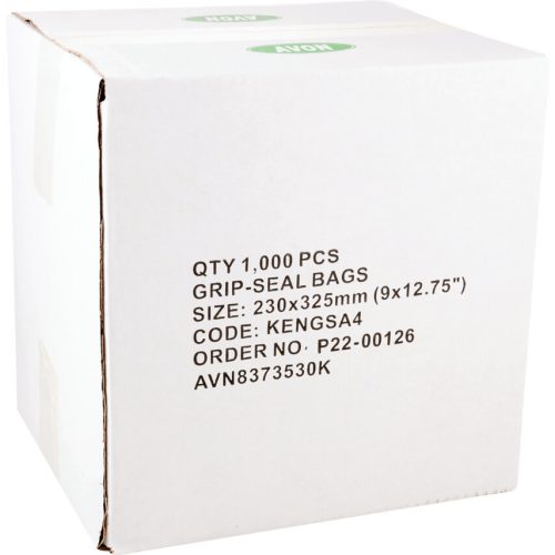 Avon 9"x12.3/4" újrazárható polietilén tasakok (1000db/csomag)