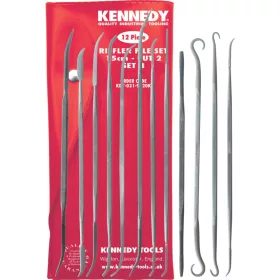   Kennedy 12 részes, 150mm ékszerész/ötvös tűreszelő b-készlet - félsimító