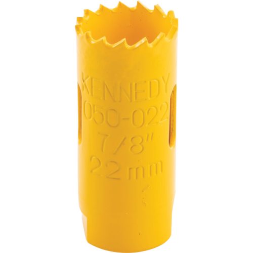 Kennedy körkivágó bi-metal állandó fogosztású 22mm  (7/8")