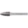 Kennedy turbómaró 12x25/6mm SF/RBF ívelt gömbvégű forgácstörő fogazással