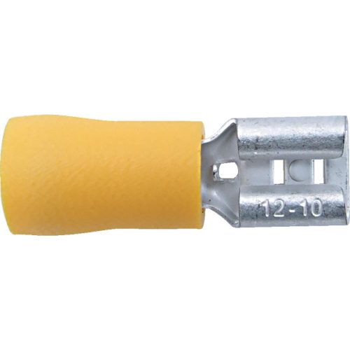 Kennedy 6.30mm kábelsaru lapos 'anya' csatlakozóval sárga (100 db/cs)