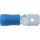 Kennedy 6.30mm kábelsaru lapos 'apa' csatlakozóval kék (100 db/cs)