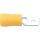 Kennedy 6.30mm kábelsaru lapos 'apa' csatlakozóval sárga (100 db/cs)