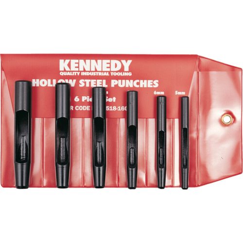 Kennedy 6 részes körkivágó lyukasztó készlet 5-12mm