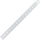Kennedy 150mm/6" flexibilis rozsdamentes vonalzó lekerekített véggel metrikus és colos