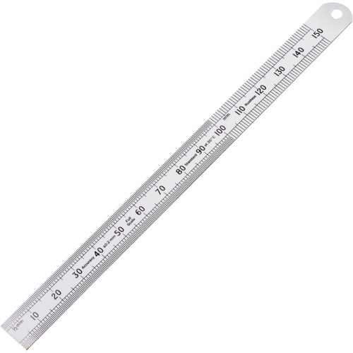 Kennedy 150mm flexibilis rozsdamentes vonalzó lekerekített véggel metrikus