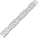 Kennedy 150mm/6" merev rozsdamentes vonalzó lekerekített véggel metrikus és colos