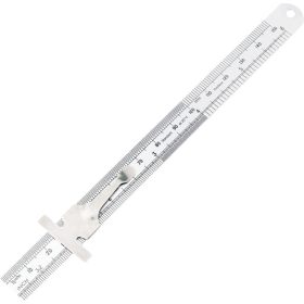 Kennedy 150mm/6" acélvonalzó zsebakasztóval