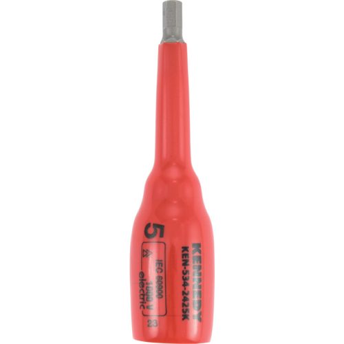 Kennedy rátűzőkulcs 3/8" hatszög hosszú 5mm szigetelt 1000V