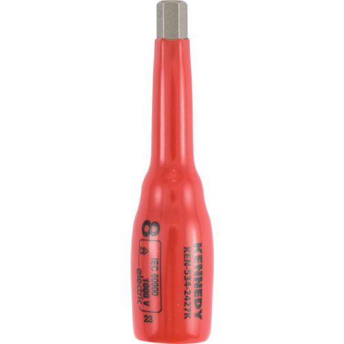 Kennedy rátűzőkulcs 3/8" hatszög hosszú 8mm szigetelt 1000V