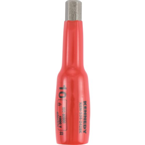 Kennedy rátűzőkulcs 3/8" hatszög hosszú 10mm szigetelt 1000V