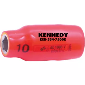 Kennedy dugókulcs 1/2" 6 szög 10mm szigetelt 1000V
