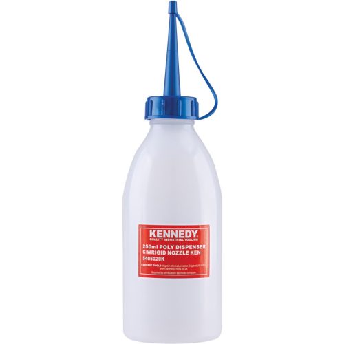 Kennedy 250 ml-es olajozó flakon műanyag kiöntőcsővel