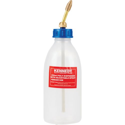 Kennedy 250 ml-es olajozó flakon állítható kiöntőcsővel