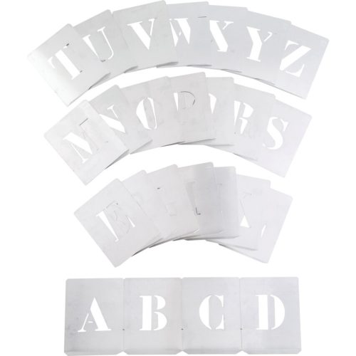 Kennedy 100mm acél stencil betűk (26 részes készlet)