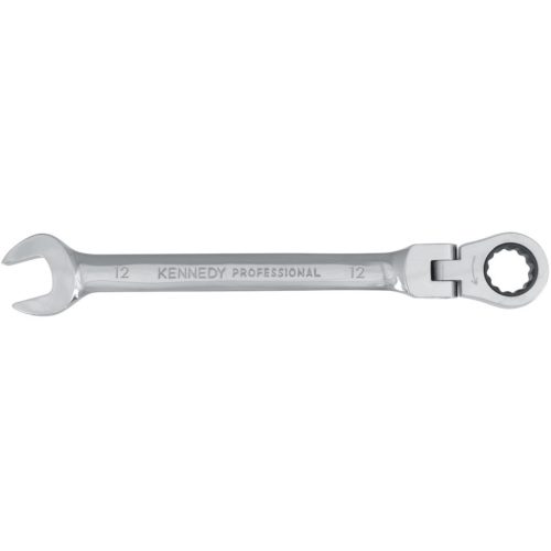 Kennedy 12mm racsnis csillag-villáskulcs csuklós fejjel
