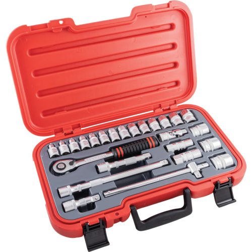 Kennedy metrikus dugókulcs készlet 1/2" meghajtóval (25 részes)